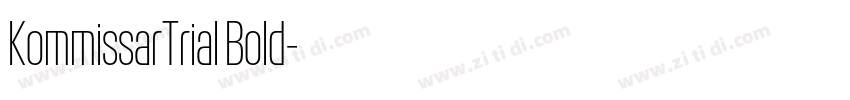 KommissarTrial Bold字体转换